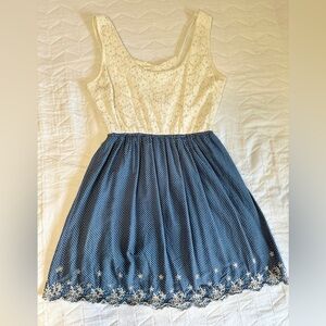 Rue21 Dress in White and Blue